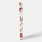 Romantisch vieringskrabbelpatroon Case-Mate iPhone case (Achterkant / Links)