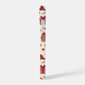Romantisch vieringskrabbelpatroon iPhone 15 case (Linkerkant)