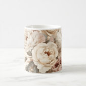 Romantisch Vintage Bloemboeket Patroon Koffiemok (Center)