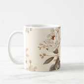 Romantisch Vintage Bloemboeket Patroon Koffiemok (Links)