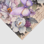 Romantisch Vintage Bloemige Liebesbrief Decoupage Tissuepapier (Detail)