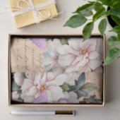 Romantisch Vintage Bloemige Liebesbrief Decoupage Tissuepapier (Geschenk)
