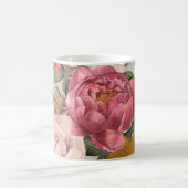 Romantisch vintage botanisch bloempatroon koffiemok (Center)