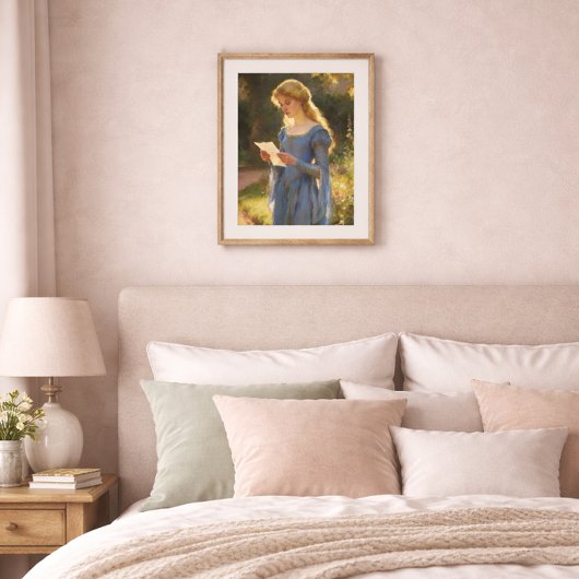 Romantisch Vintage Portret Poster