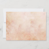 Romantisch vintage roos en kant PROEFHuwelijksdine Kaart (Achterkant)