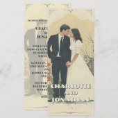 Romantisch Vintage Trouwkoppel Kunst (Voorkant / Achterkant)