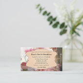 Romantisch Visitekaartje met bende en ontbijt (Staand voorkant)