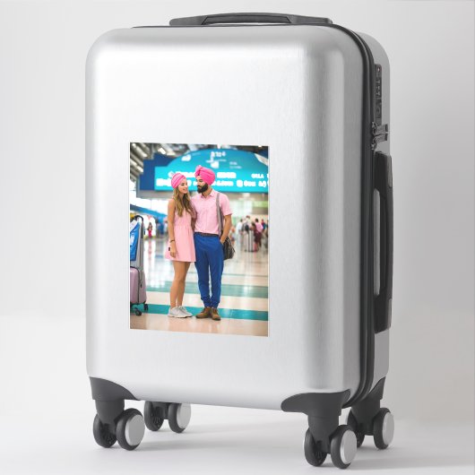 "Romantisch Vliegveld Afscheid: Turbaned Prince en Sticker (Koffer)