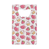 romantisch voedselpatroon creditkaart flessenopener (Achterkant)