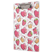 romantisch voedselpatroon klembord (Links)