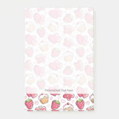 romantisch voedselpatroon post-it® notes (Voorkant)