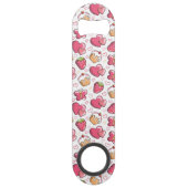 romantisch voedselpatroon speed flessenopener (Achterkant)