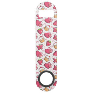 romantisch voedselpatroon speed flessenopener