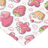 romantisch voedselpatroon tafelkleed (Gekanteld)