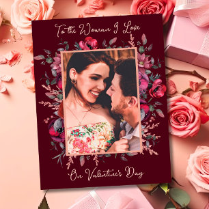 Romantisch Voor de Vrouw die ik Liefheb Valentijns Kaart