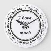 Romantisch voor hem, haar, ik hou van jou grote klok (Voorkant)