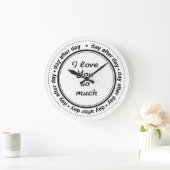 Romantisch voor hem, haar, ik hou van jou grote klok (Huis)