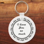 Romantisch voor hem, haar, ik hou van jou sleutelhanger (Voorkant)