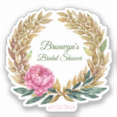 Romantisch Vrijgezellenfeest ontwerp Sticker (Voorkant)