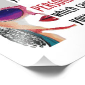 Romantisch Vrouw Beauty Gezegde Wenskaart succes Foto Afdruk (Hoek)