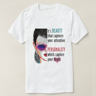 Romantisch Vrouw Beauty Gezegde Wenskaart succes T-shirt