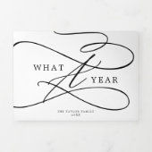 Romantisch wat een kerstfoto van een jaar drieluik wenskaart (Cover)