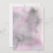 Romantisch Watercolor Loof Bruidsfeest Kaart (Achterkant)