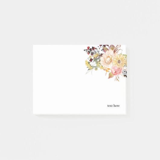 Romantisch, Waterverf, Bloedveer Post-it® Notes (Voorkant)