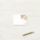 Romantisch, Waterverf, Bloedveer Post-it® Notes (Op bureau)