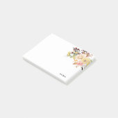Romantisch, Waterverf, Bloedveer Post-it® Notes (Schuin)