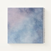 Romantisch waterverf bloemig trouwgastboek notitieboek (Achterkant)