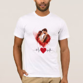 Romantisch waterverf stel Hartslag Custom shirt (Voorkant)