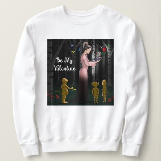 Romantisch wees mijn Valentijn Trui (Design voorkant)