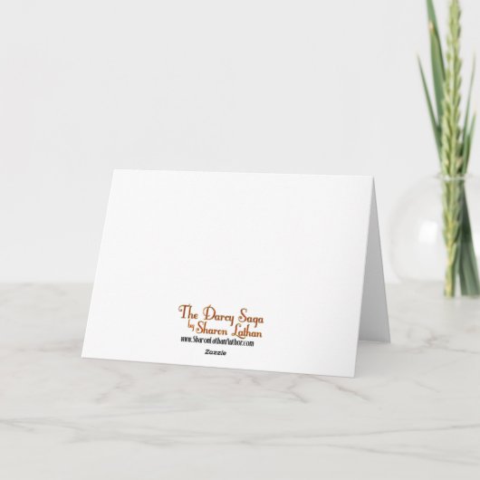 , Romantisch Wenskaart Kaart (Achterkant)