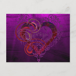 Romantisch Wervelend Ontwerp Elegante Liefdeskaart Briefkaart