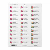 Romantisch Wild Roos label (Full Sheet)