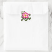 Romantisch wild Roos Ronde Sticker (Tas)