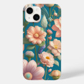 Romantisch  Wilde Rozen Bloemenpatroon Case-Mate iPhone Case (Achterkant)