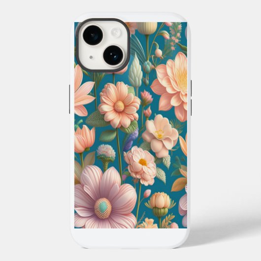 Romantisch Wilde Rozen Bloemenpatroon Case-Mate iPhone Case (Achterkant)