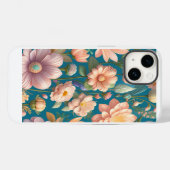 Romantisch Wilde Rozen Bloemenpatroon Case-Mate iPhone Case (Achterkant (horizontaal))