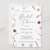 Romantisch Wildflower Vrijgezellenfeest Kaart (Voorkant)