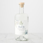 Romantisch Winter Thema Bruiloft Dank u Stickers (Voorkant)