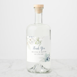 Romantisch Winter Thema Bruiloft Dank u Stickers