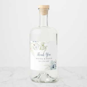 Romantisch Winter Thema Bruiloft Dank u Stickers