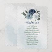 Romantisch wit blauw groen zitkaart kaart (Voorkant / Achterkant)