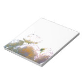 Romantisch wit, geel, oranje, goudamberkleurig roo notitieblok (Linkerzijde)