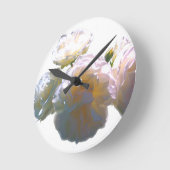 Romantisch wit, geel, oranje, goudamberkleurig roo ronde klok (Hoek)