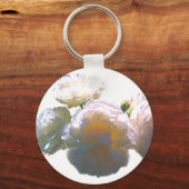 Romantisch wit, geel, oranje, goudamberkleurig roo sleutelhanger (Voorkant)