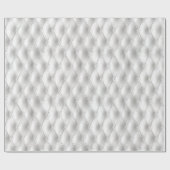 Romantisch wit kunstleer cadeaupapier (Vlak)