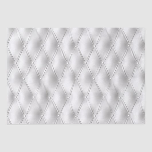 Romantisch wit kunstleer tissuepapier (Voorkant)